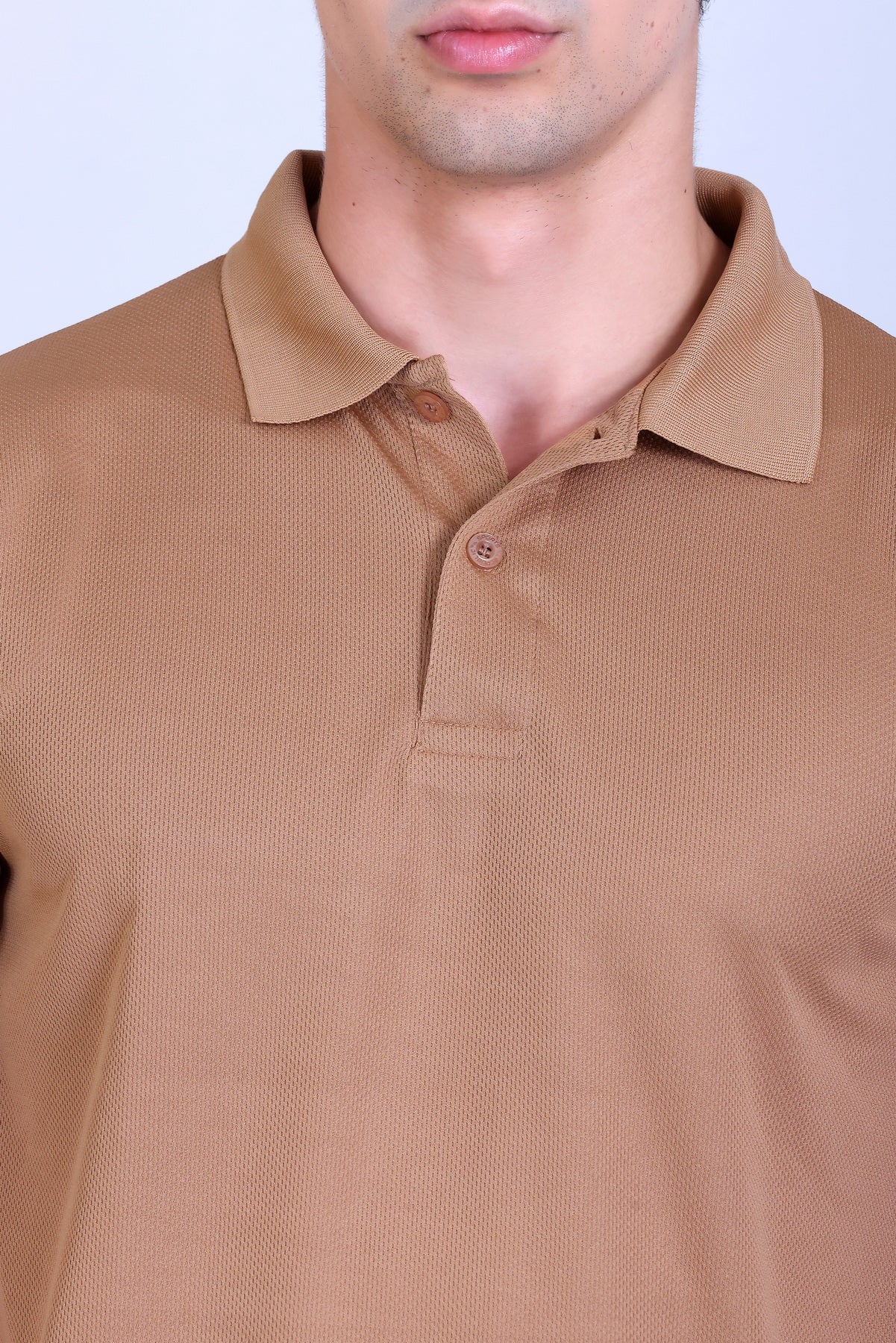 Sports Republic Acti-Play Dryfit Polo T-Shirt in Beige - 3