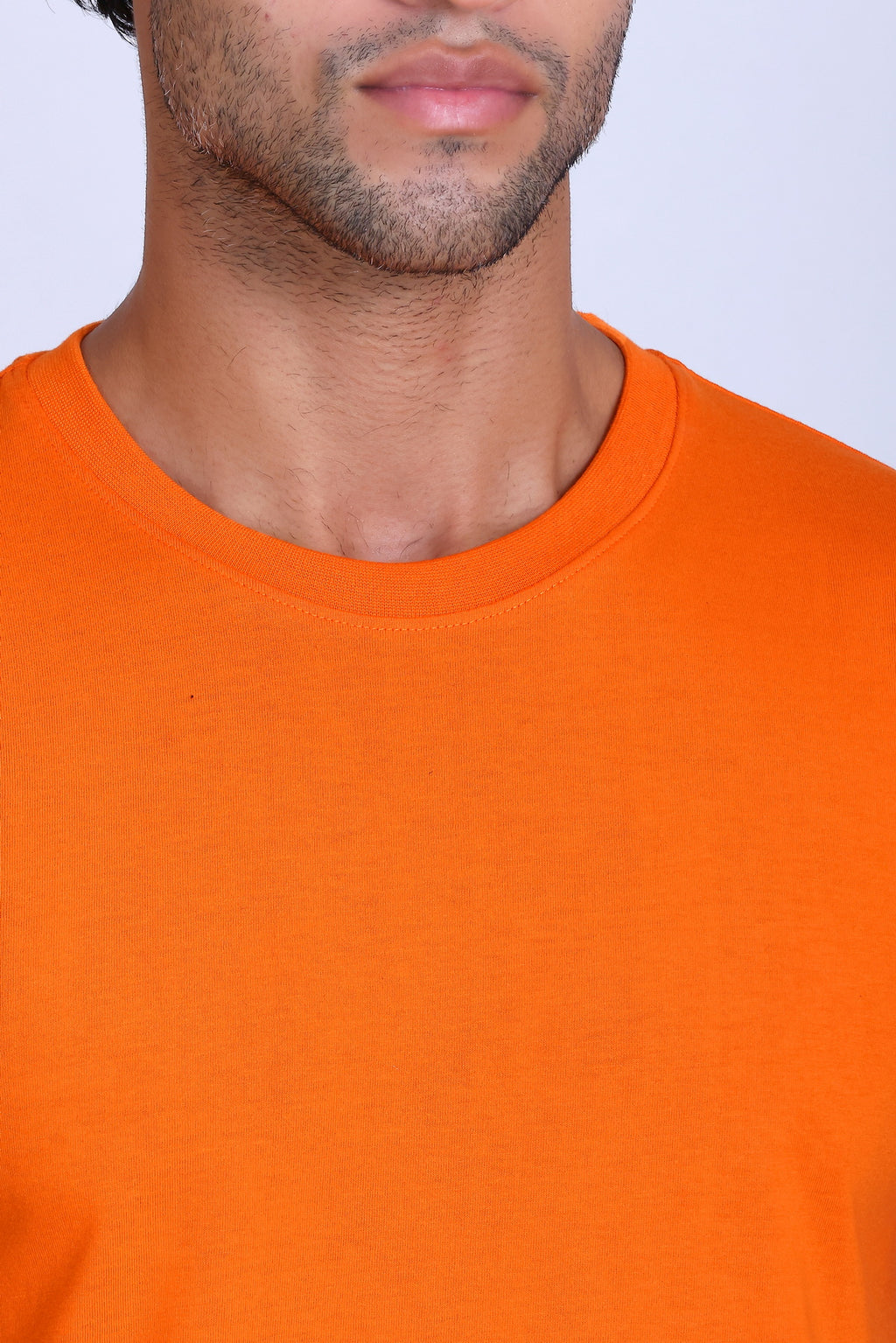 PIKMEE Skinta Bio Wash Crew Neck T-Shirt in Orange - image 4