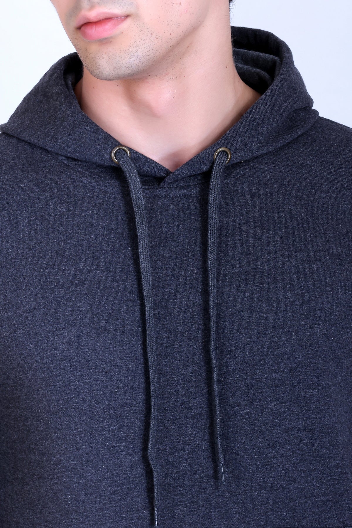 Pikmee Zero Degree Men's Zippered Hooded Sweatshirt - Charcoal Grey