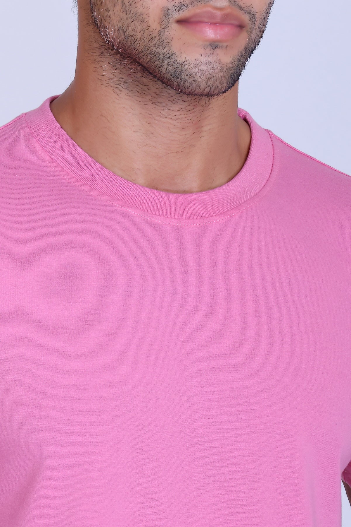 PIKMEE Skinta Bio Wash Crew Neck T-Shirt in Pink - image 4