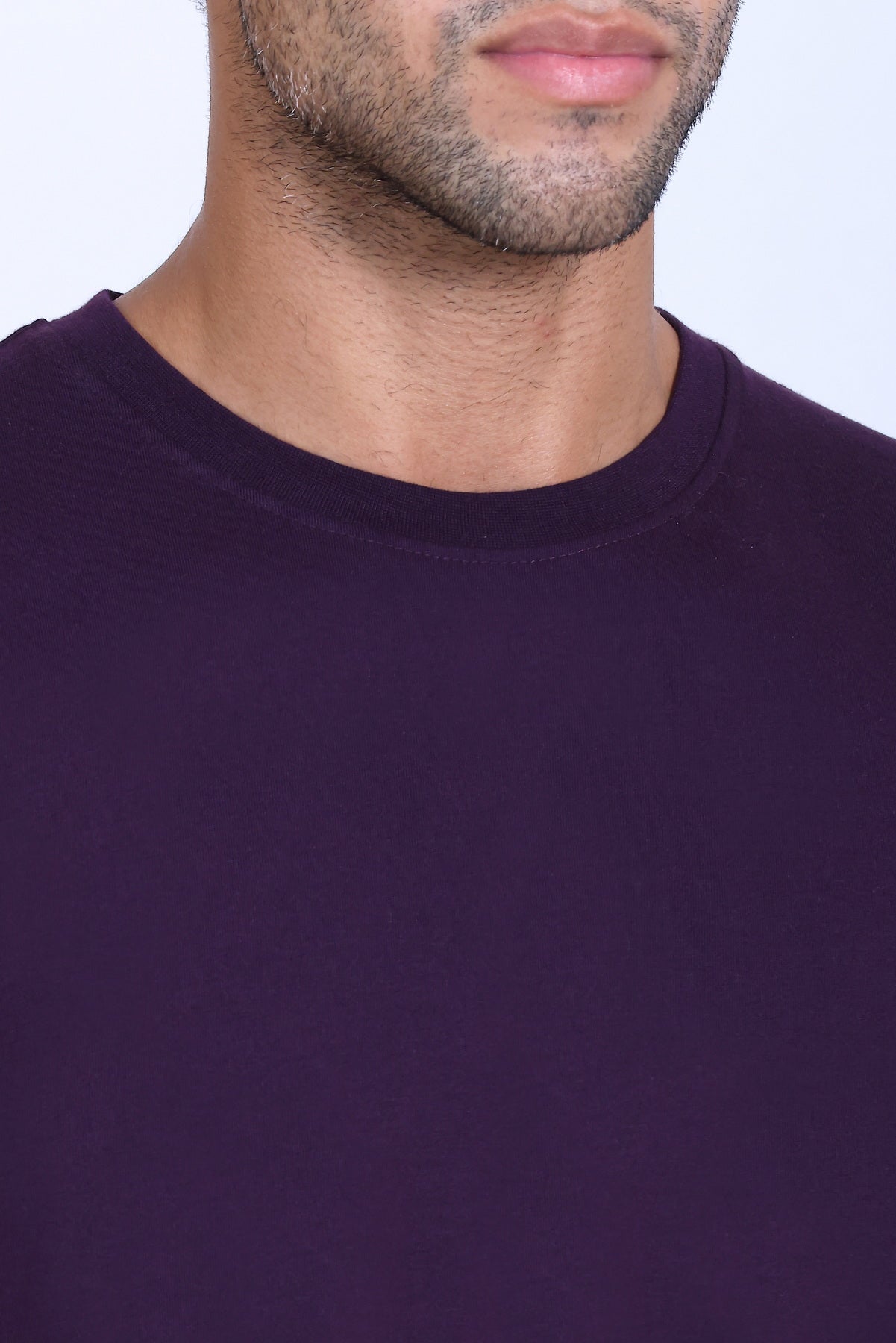 PIKMEE Skinta Bio Wash Crew Neck T-Shirt in Purple - image 4