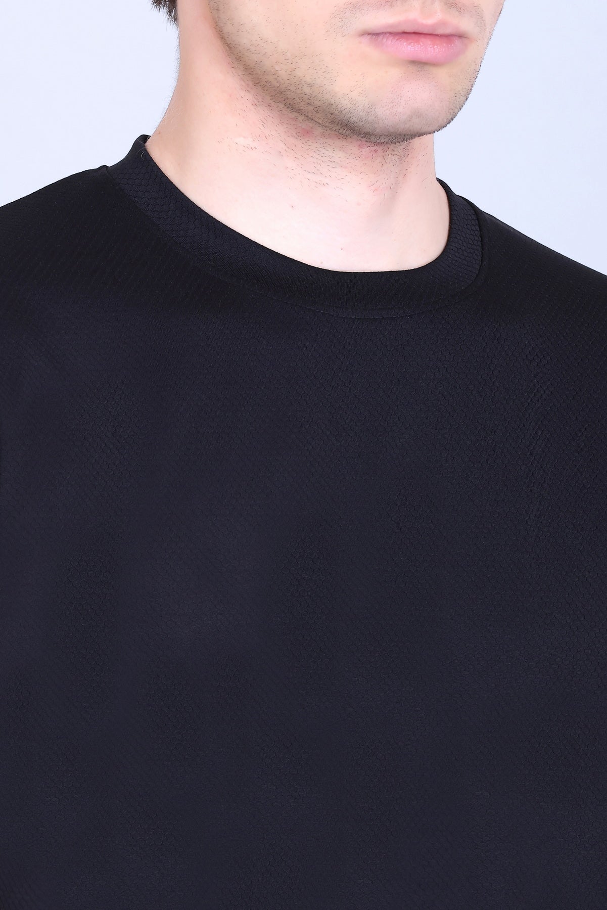 Sports Republic Acti-Runn Dryfit Crew Neck T-Shirt in Black - 3