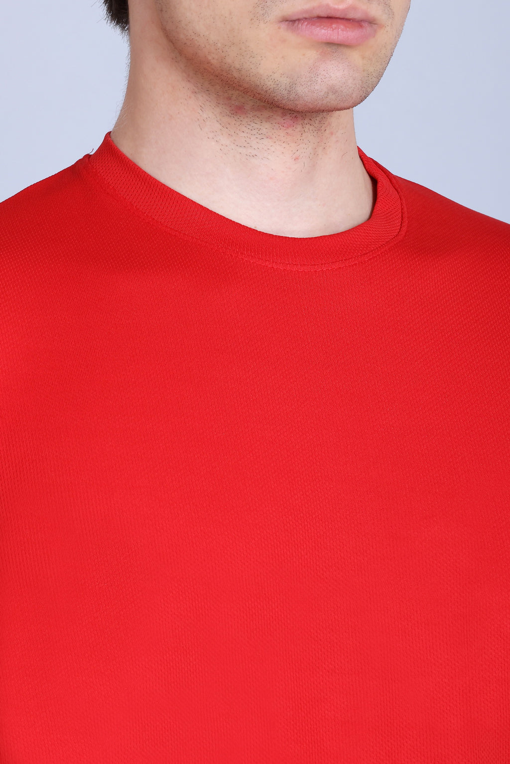 Sports Republic Acti-Runn Dryfit Crew Neck T-Shirt in Red - 3