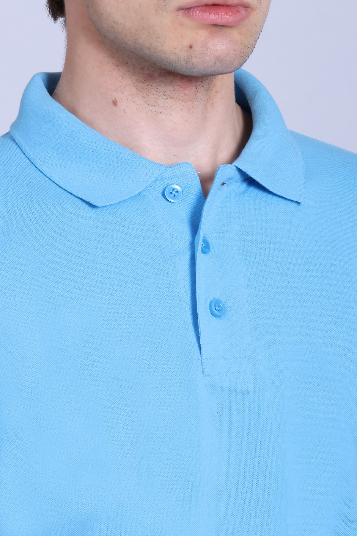 PIKMEE Fastees Polo T-Shirt in Sky Blue - image 4