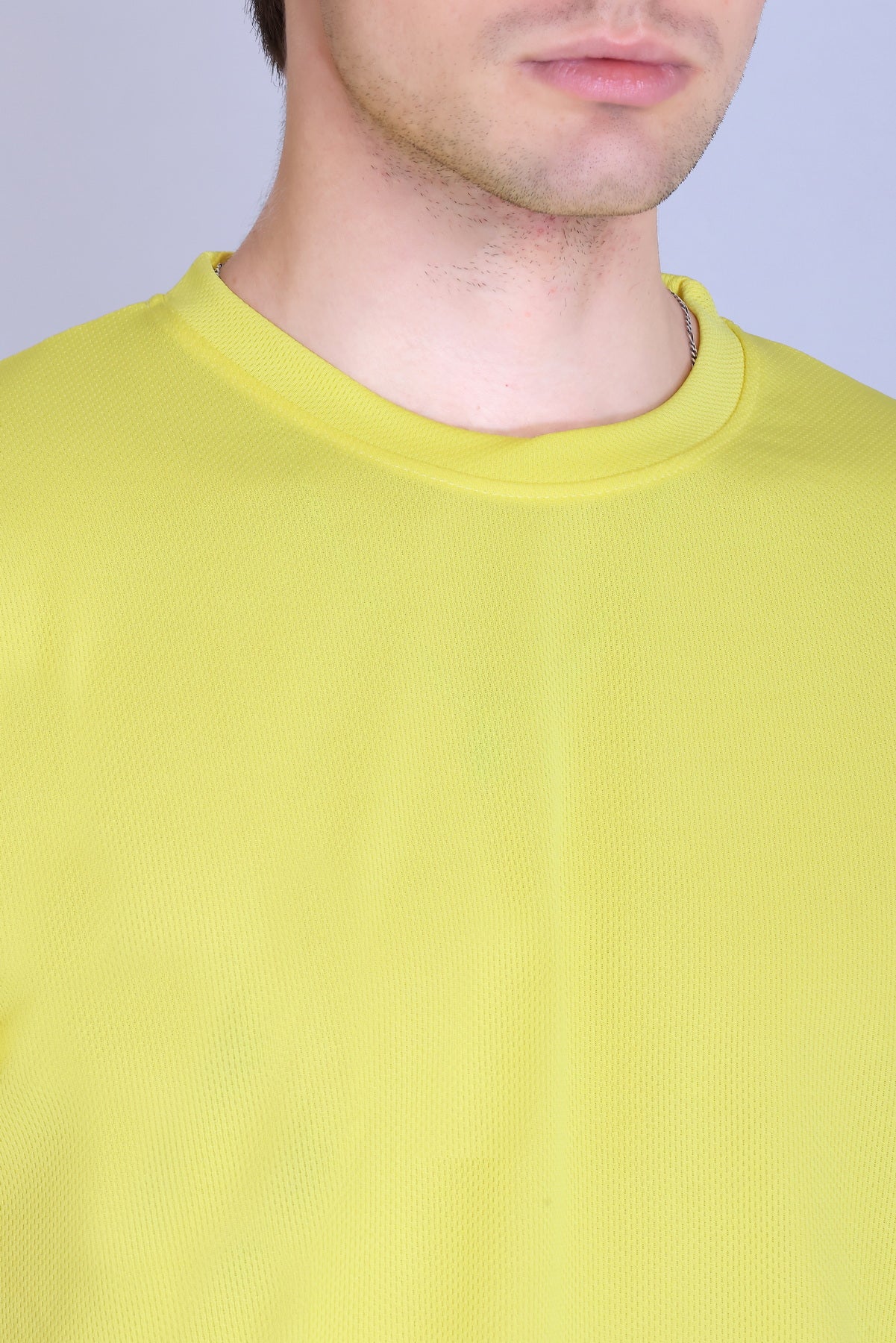 Sports Republic Acti-Runn Dryfit Crew Neck T-Shirt in Lemon Yellow - 3