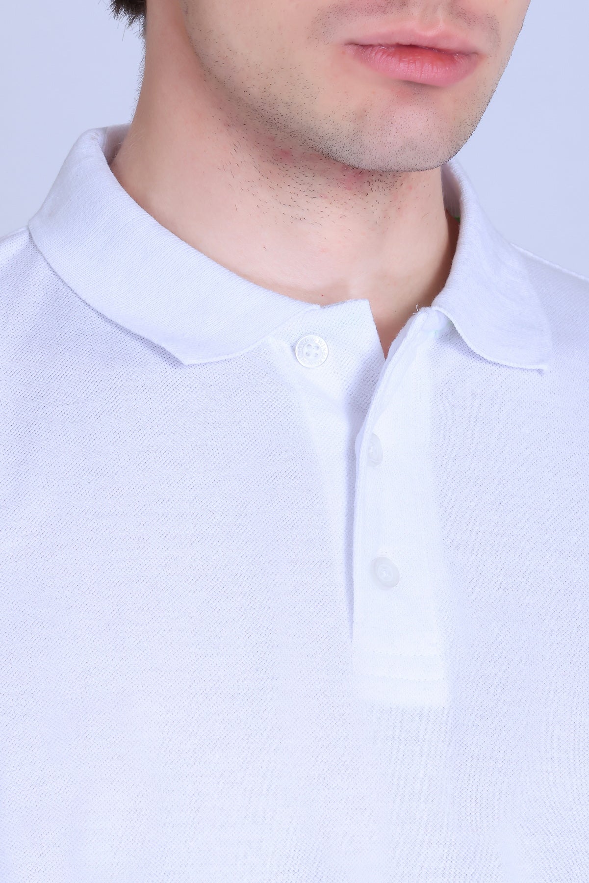 WINBARG Eco-Tees Polo T-Shirt in White - image 4
