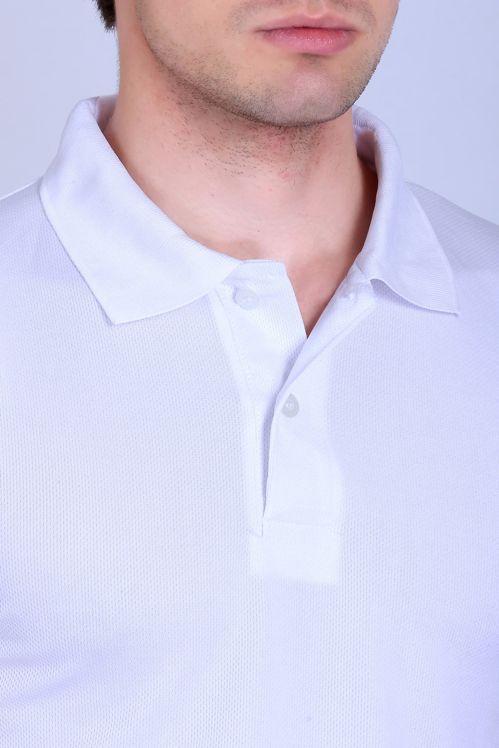 Sports Republic Acti-Play Dryfit Polo T-Shirt in White - 3