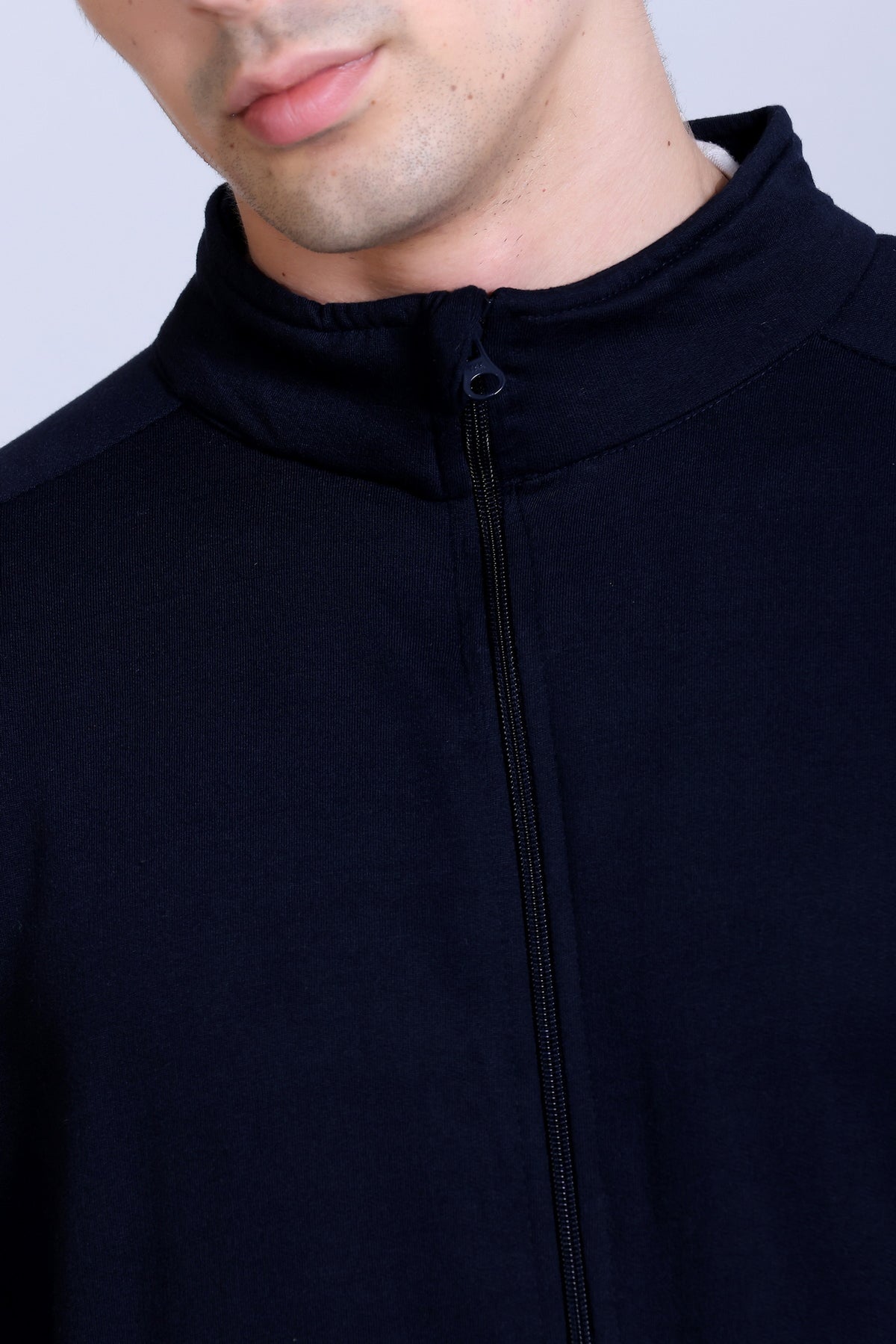Pikmee North Pole Men's Poly Viscose Fleece Winter Jacket - Black