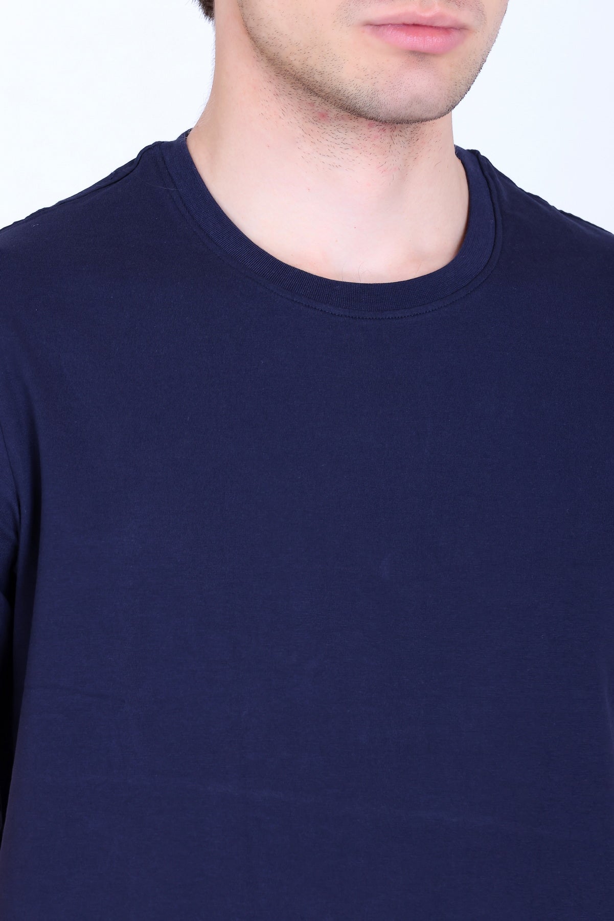 WINBARG Crew Neck T-Shirt in Navy - image 4