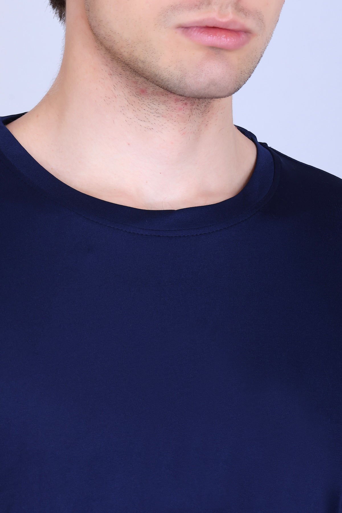 Sports Republic Acti-Go Dryfit Crew Neck T-Shirt in Navy Blue - 3