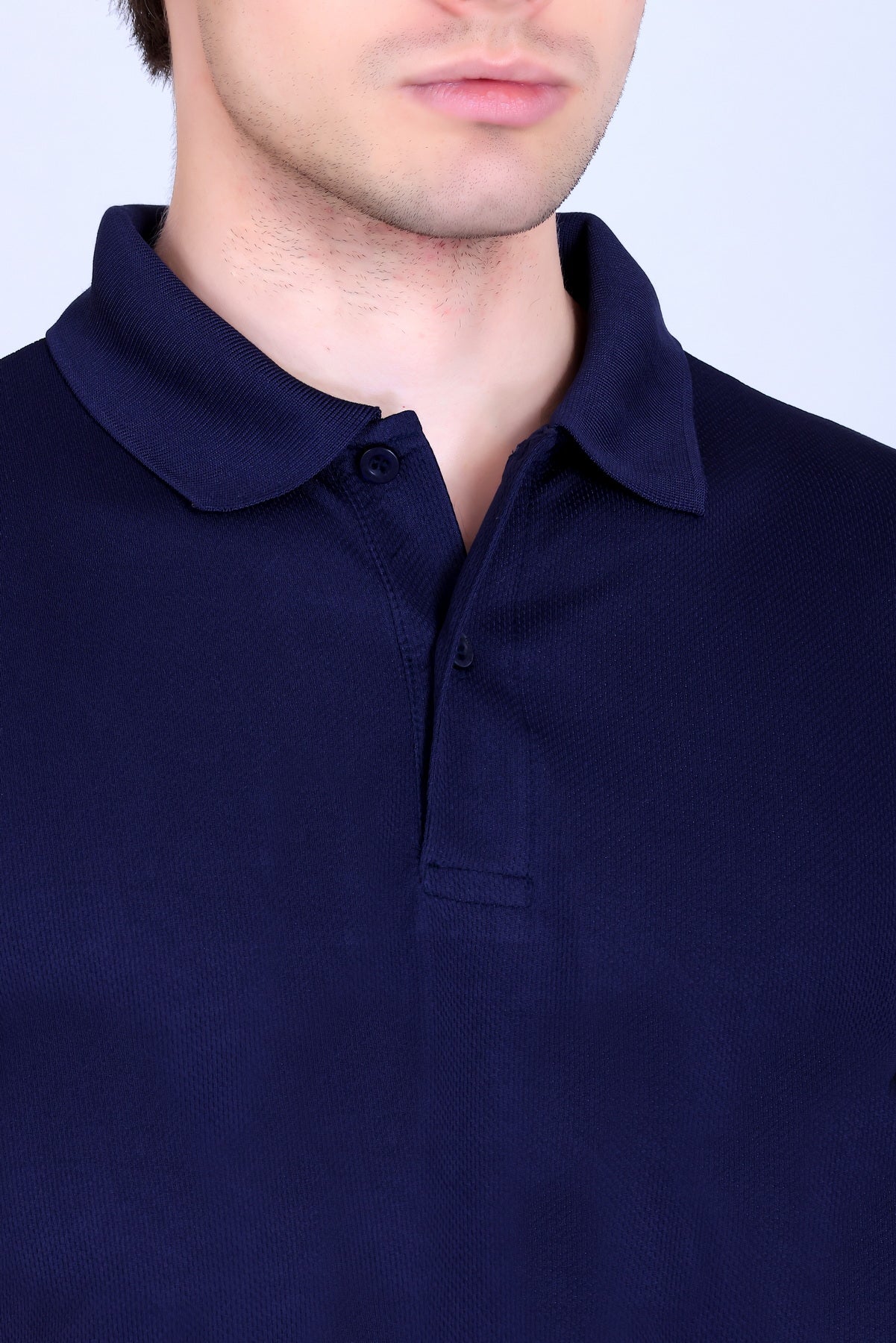 Sports Republic Acti-Play Dryfit Polo T-Shirt in Navy Blue - 3