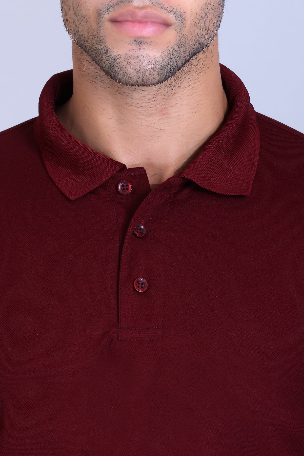 PIKMEE Titlis Polo T-Shirt in Maroon - image 4