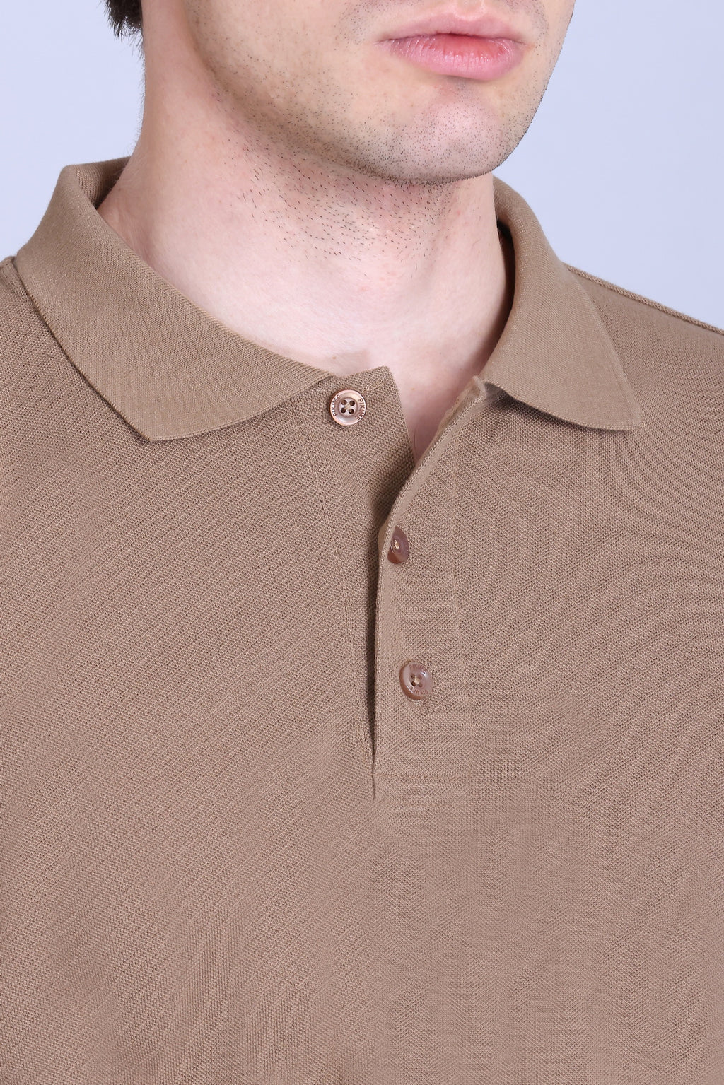PIKMEE Fastees Polo T-Shirt in Dark Beige - image 4