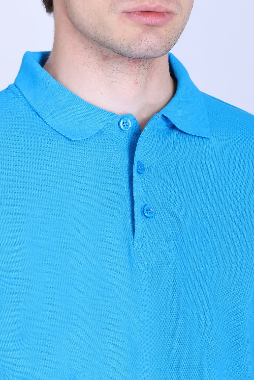 PIKMEE Fastees Polo T-Shirt in Aqua Blue - image 4