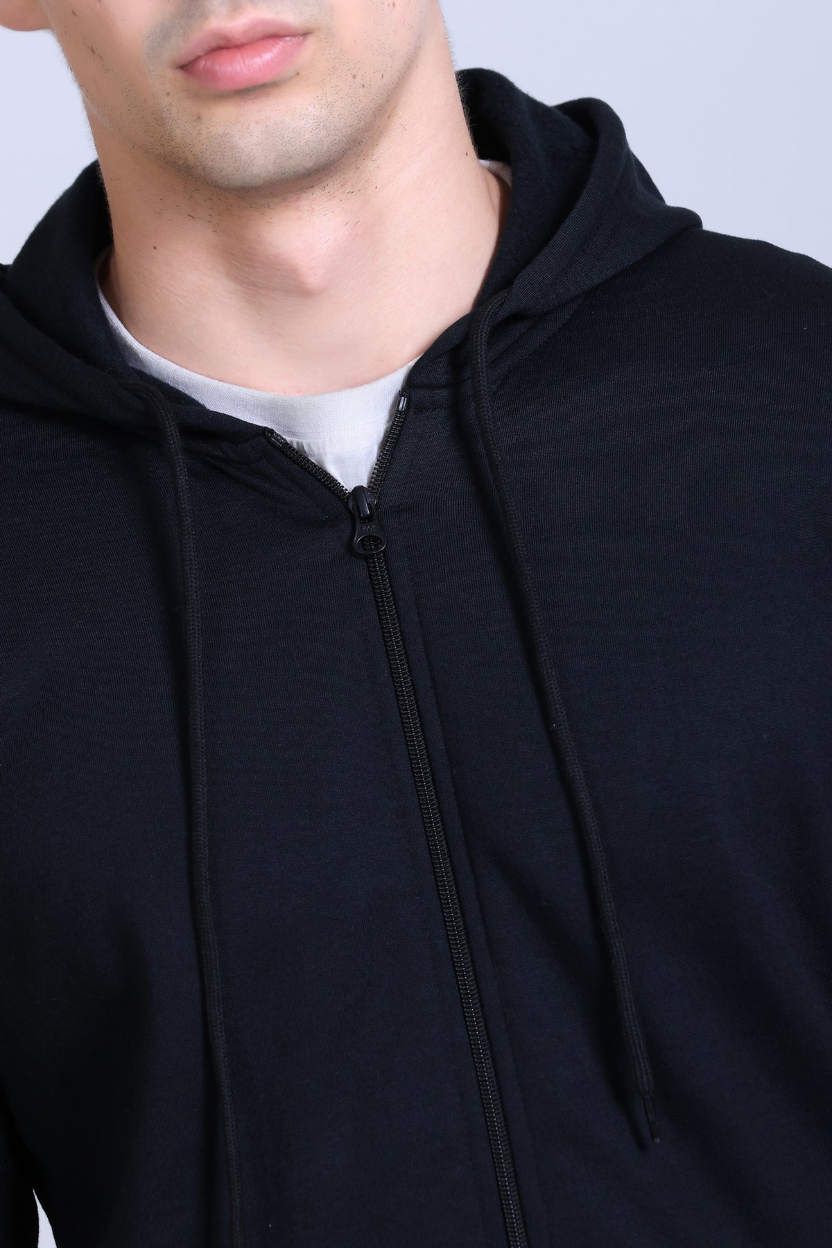 Pikmee Polaris Men's Zipper Hoodie Sweatshirt - Navy Blue