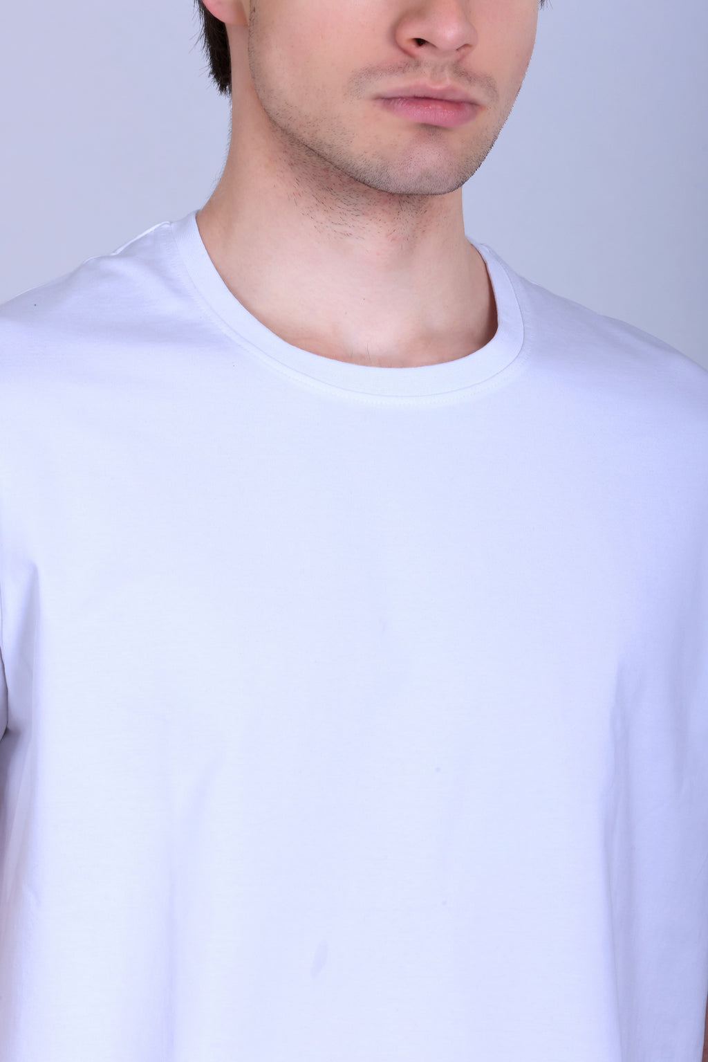 Cotton Stretch Crew Neck