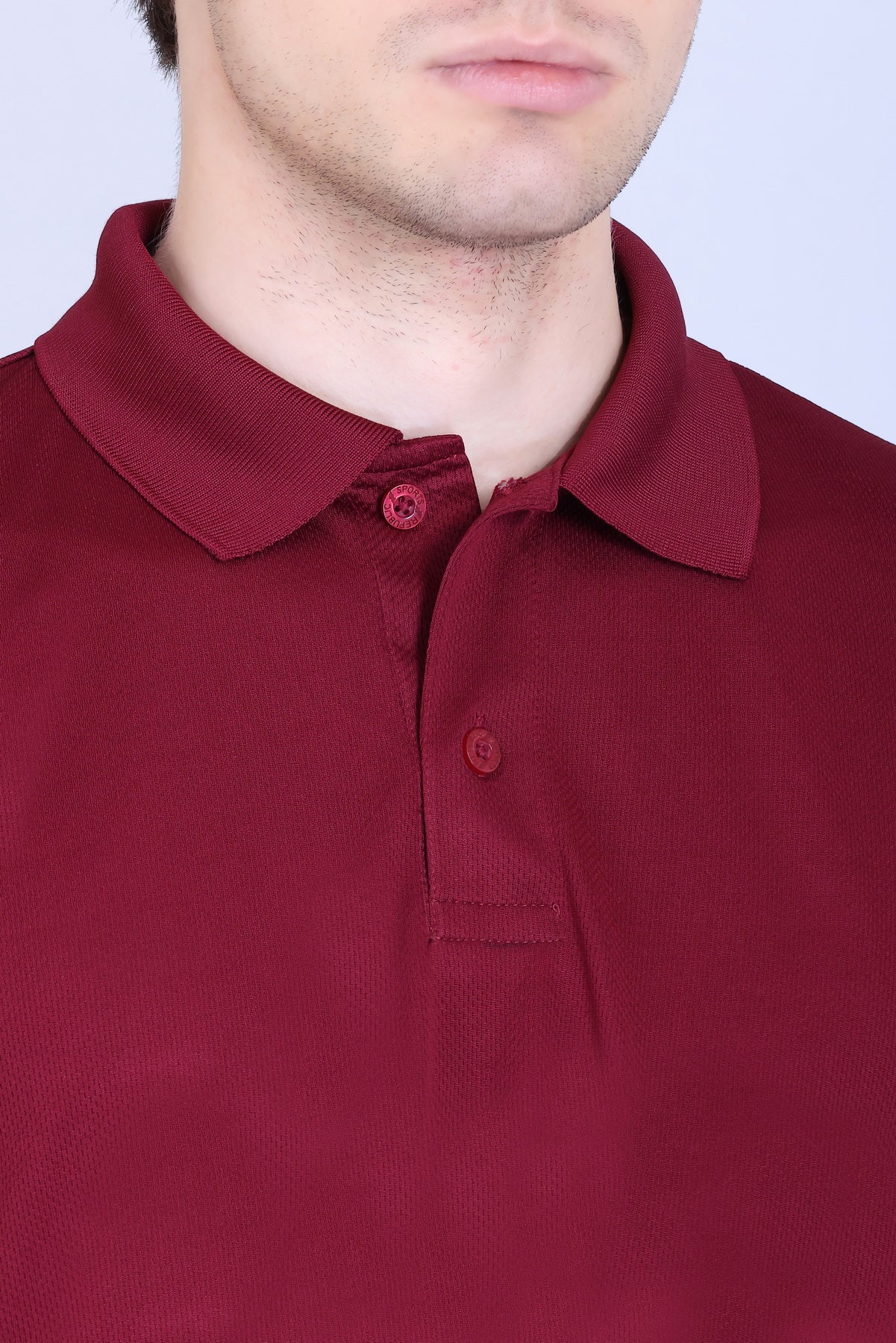 Sports Republic Acti-Play Dryfit Polo T-Shirt in Maroon - 3