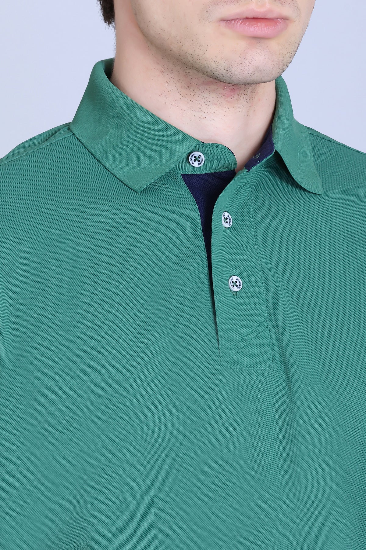 WINBARG Spanish Polo T-Shirt in Z Green - image 4