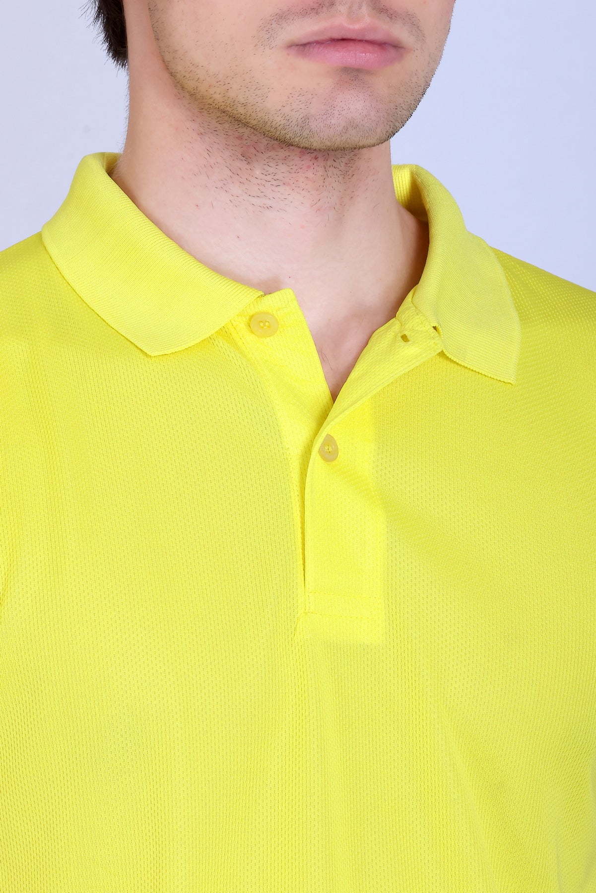 Sports Republic Acti-Play Dryfit Polo T-Shirt in Lemon Yellow - 3