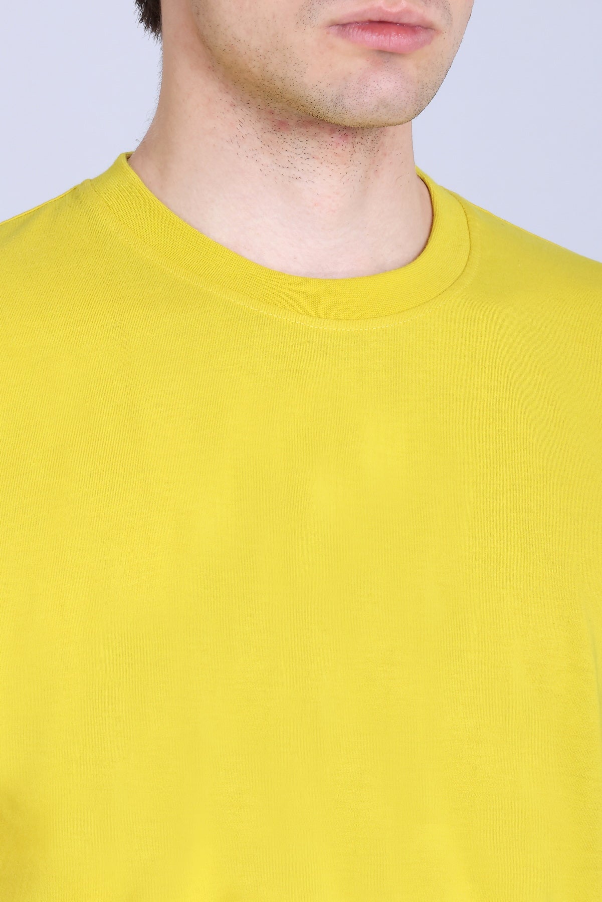 PIKMEE Skinta Bio Wash Crew Neck T-Shirt in Golden Yellow - image 4