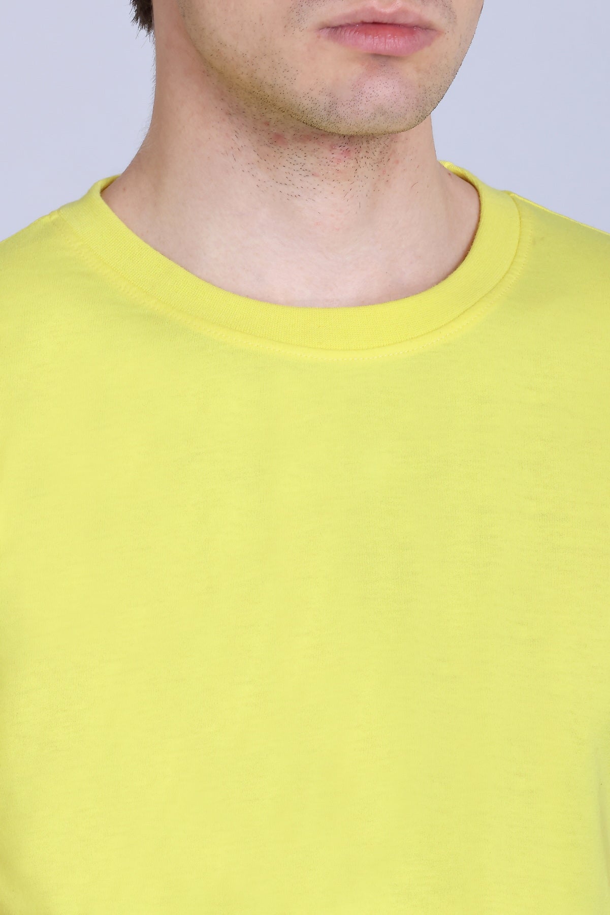 PIKMEE Skinta Bio Wash Crew Neck T-Shirt in Lemon Yellow - image 4