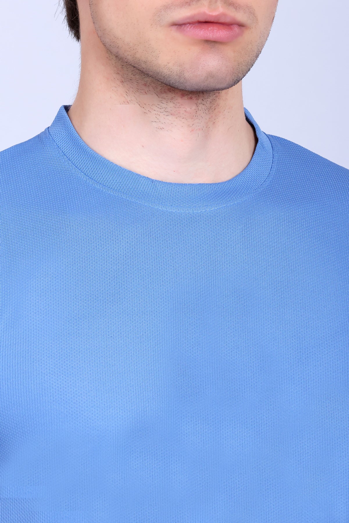 Sports Republic Acti-Runn Dryfit Crew Neck T-Shirt in Sky Blue - 3