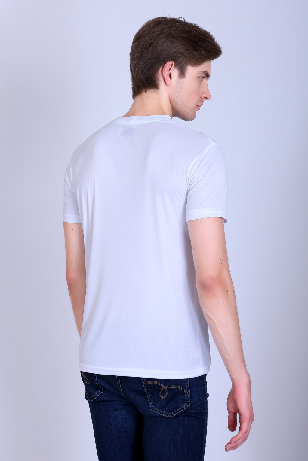 Sports Republic Acti-Go Dryfit Crew Neck T-Shirt in White - 4