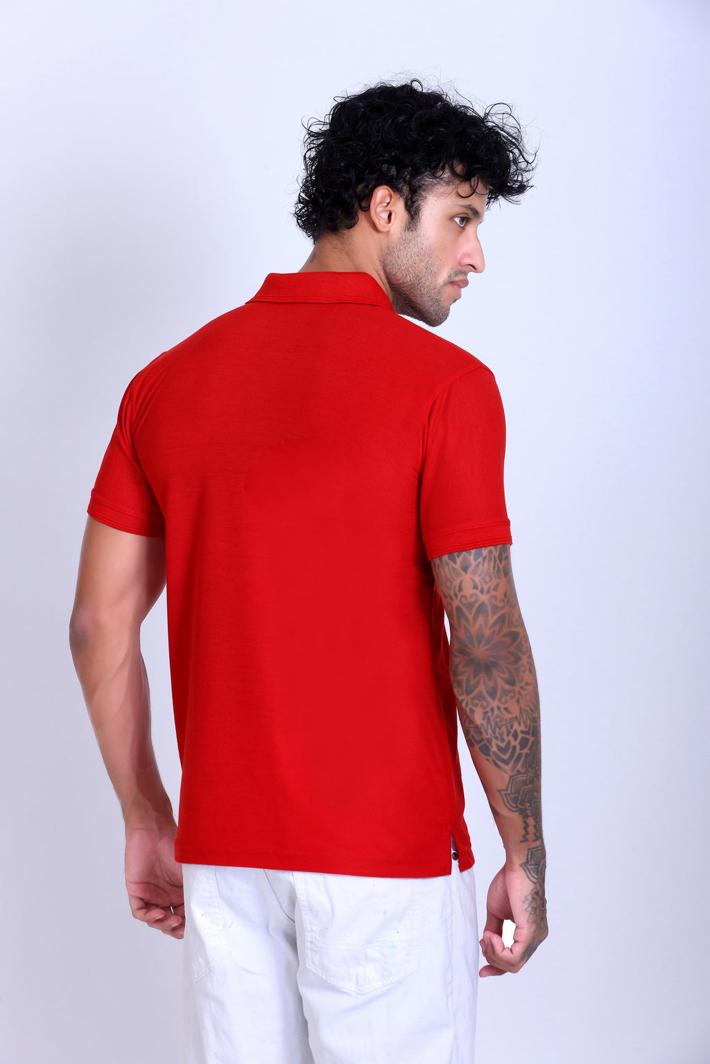 PIKMEE Promo-Tees Polo T-Shirt in Red - image 5