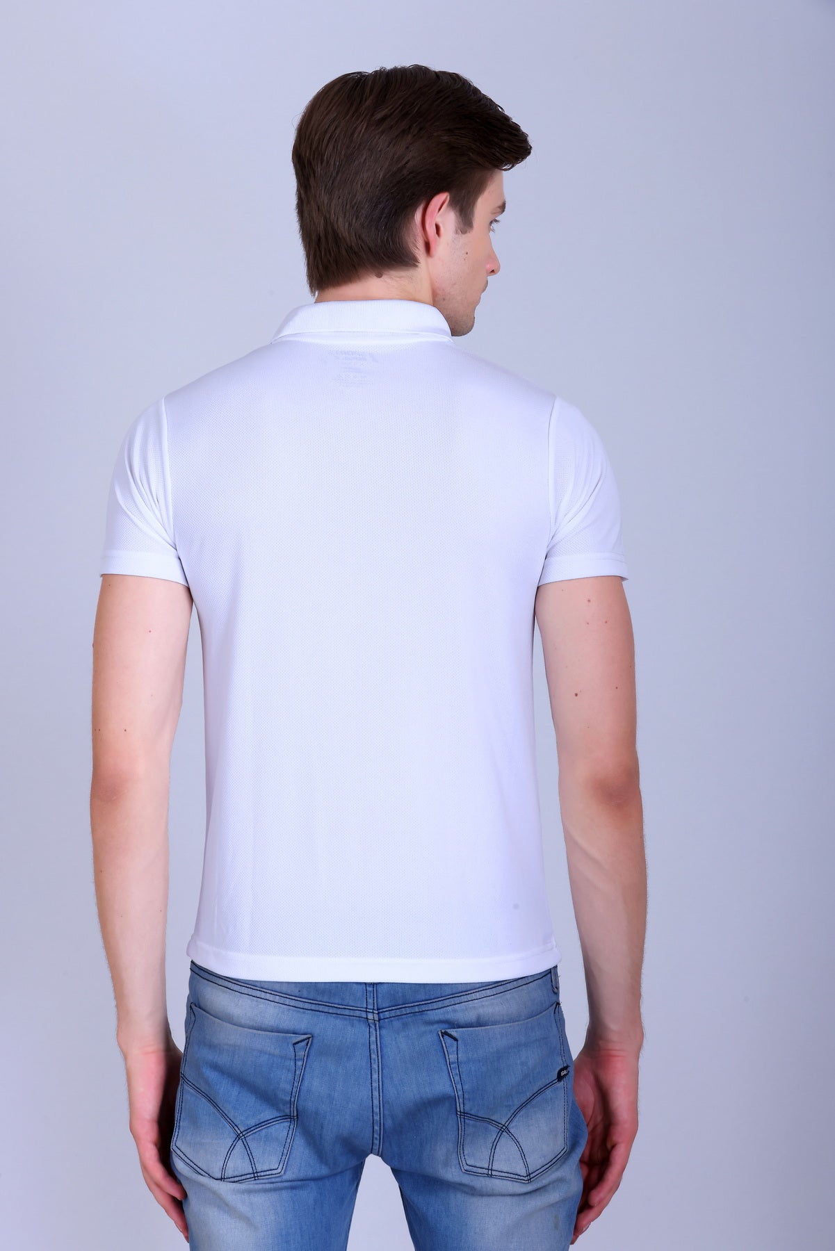 Sports Republic Acti-Play Dryfit Polo T-Shirt in White - 4