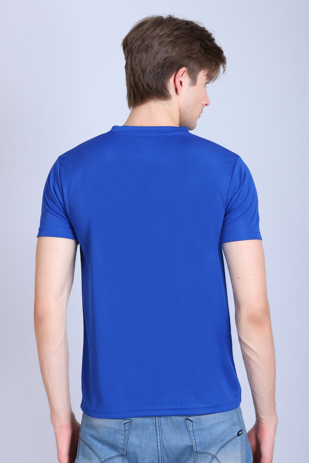 Sports Republic Acti-Runn Dryfit Crew Neck T-Shirt in Royal Blue - 4
