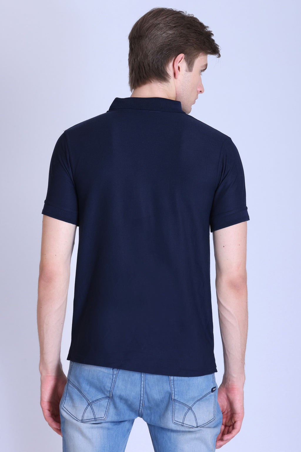 PIKMEE Promo-Tees Polo T-Shirt in Navy Blue - image 5