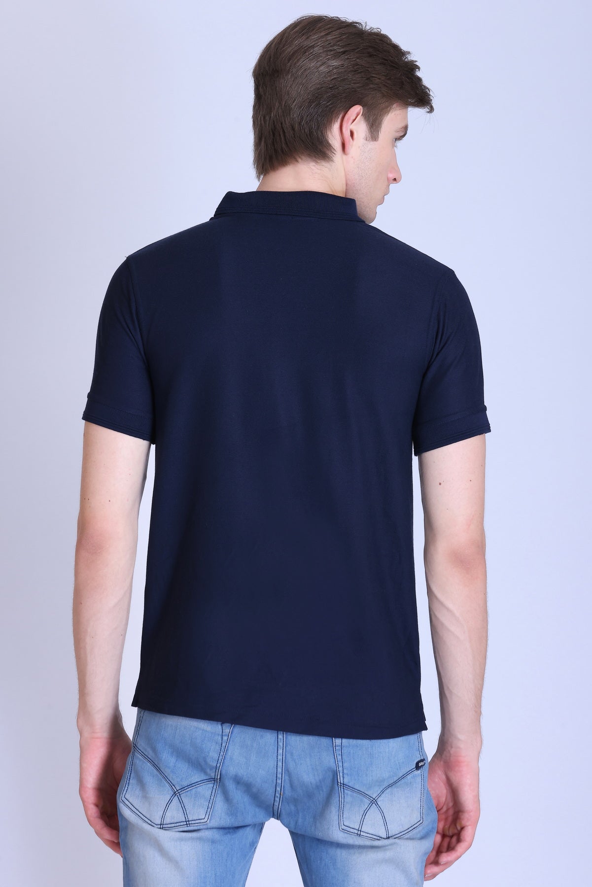 PIKMEE Promo-Tees Polo T-Shirt in Navy Blue - image 5