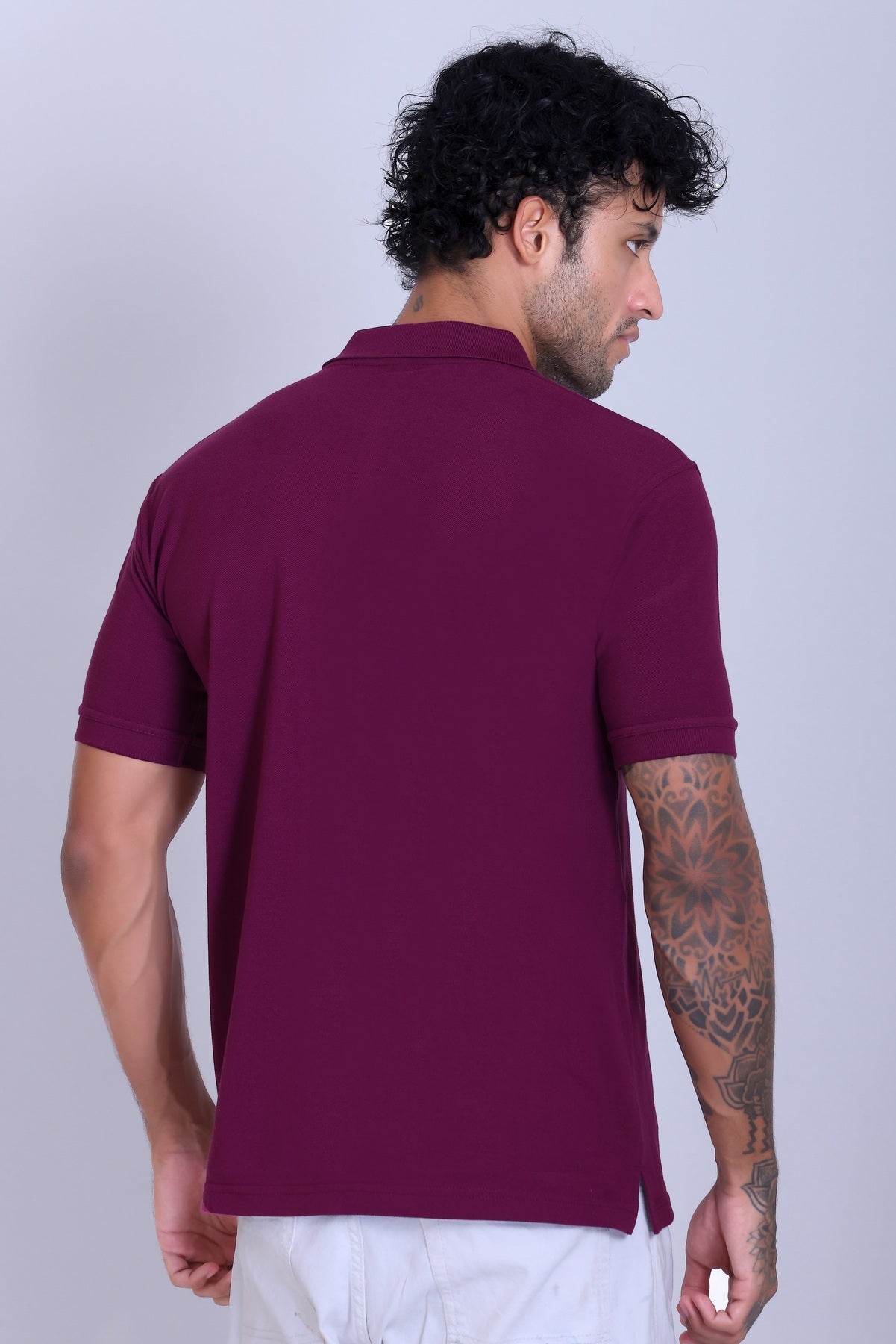 PIKMEE Fastees Polo T-Shirt in Majenta - image 5