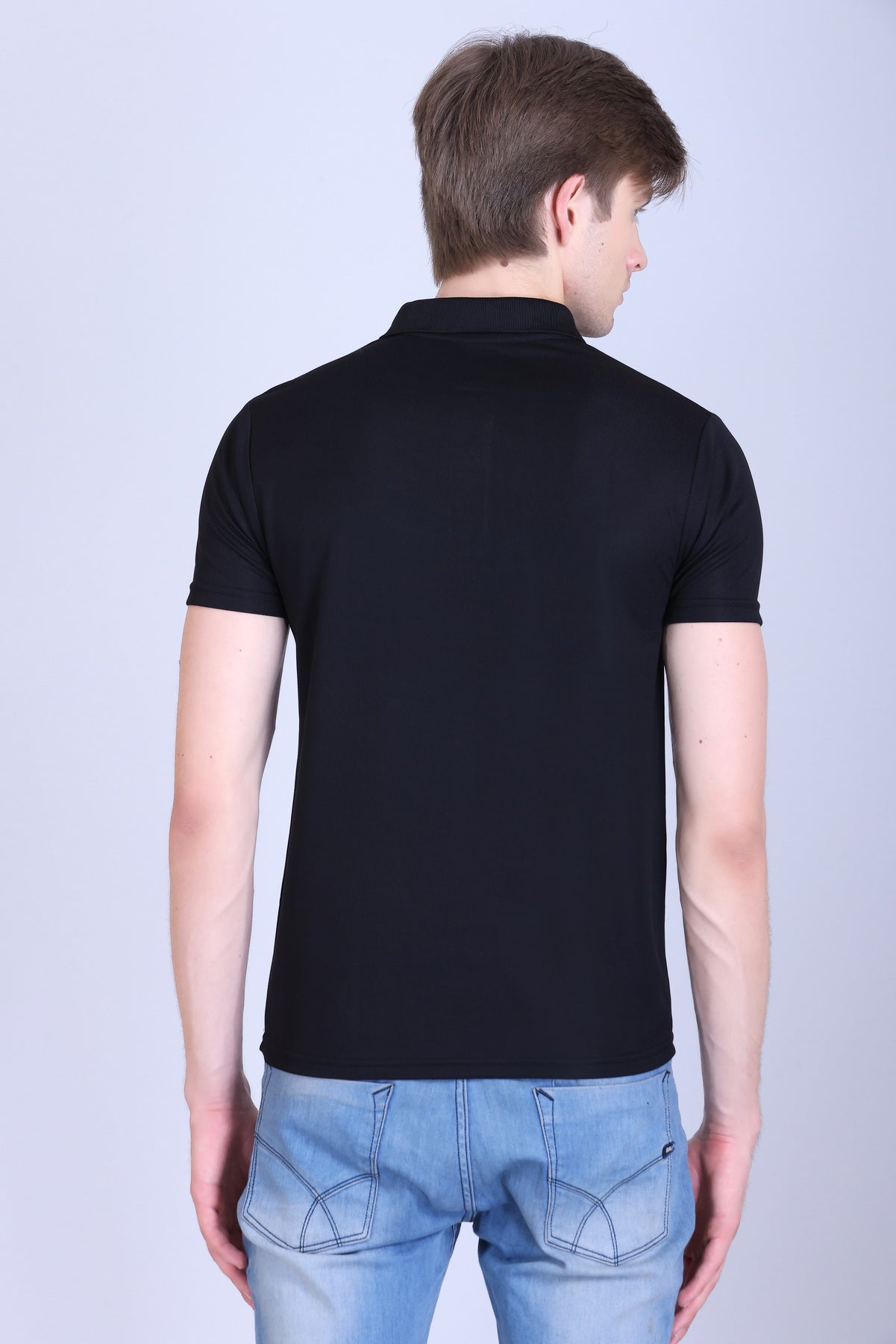 Sports Republic Acti-Play Dryfit Polo T-Shirt in Black - 4