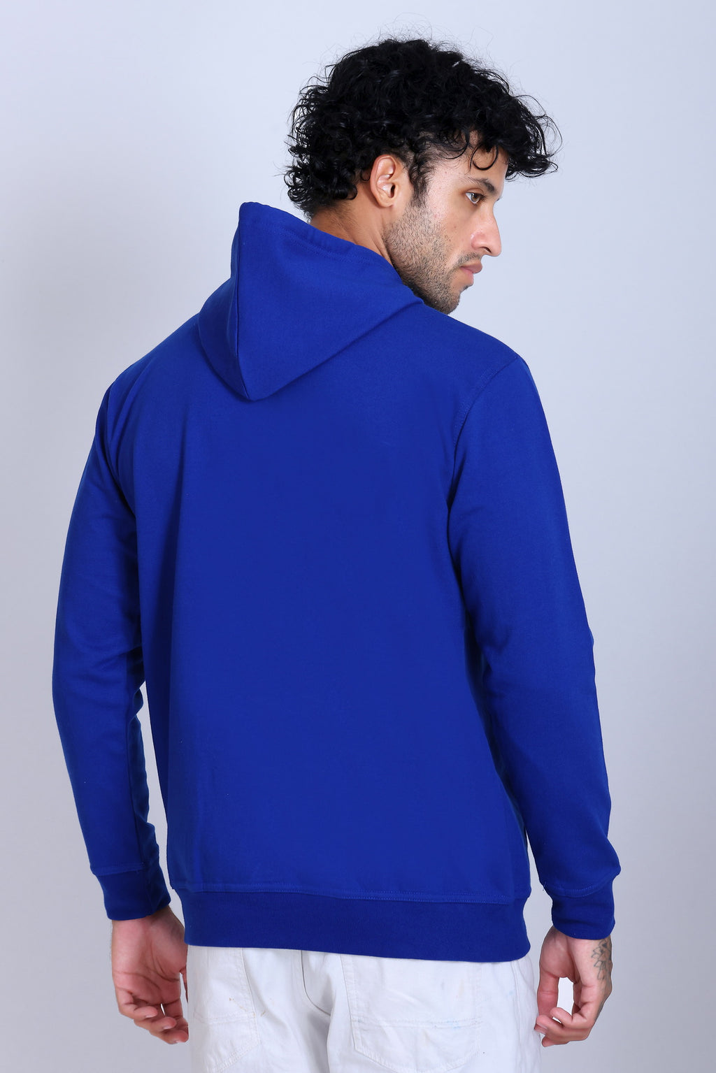 Pikmee Zero Degree Men's Pullover Hooded Sweatshirt - Royal Blue