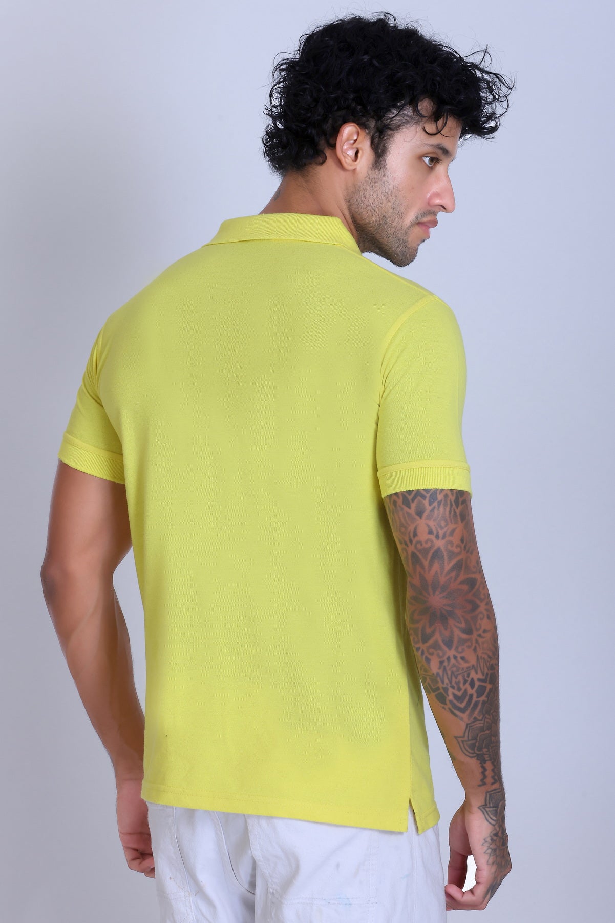 PIKMEE Fastees Polo T-Shirt in Lemon Yellow - image 5