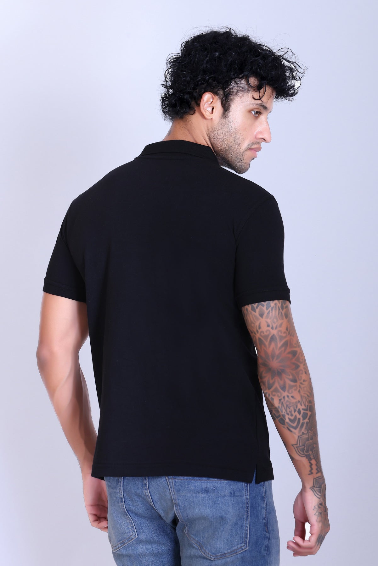 PIKMEE Fastees Polo T-Shirt in Black - image 5