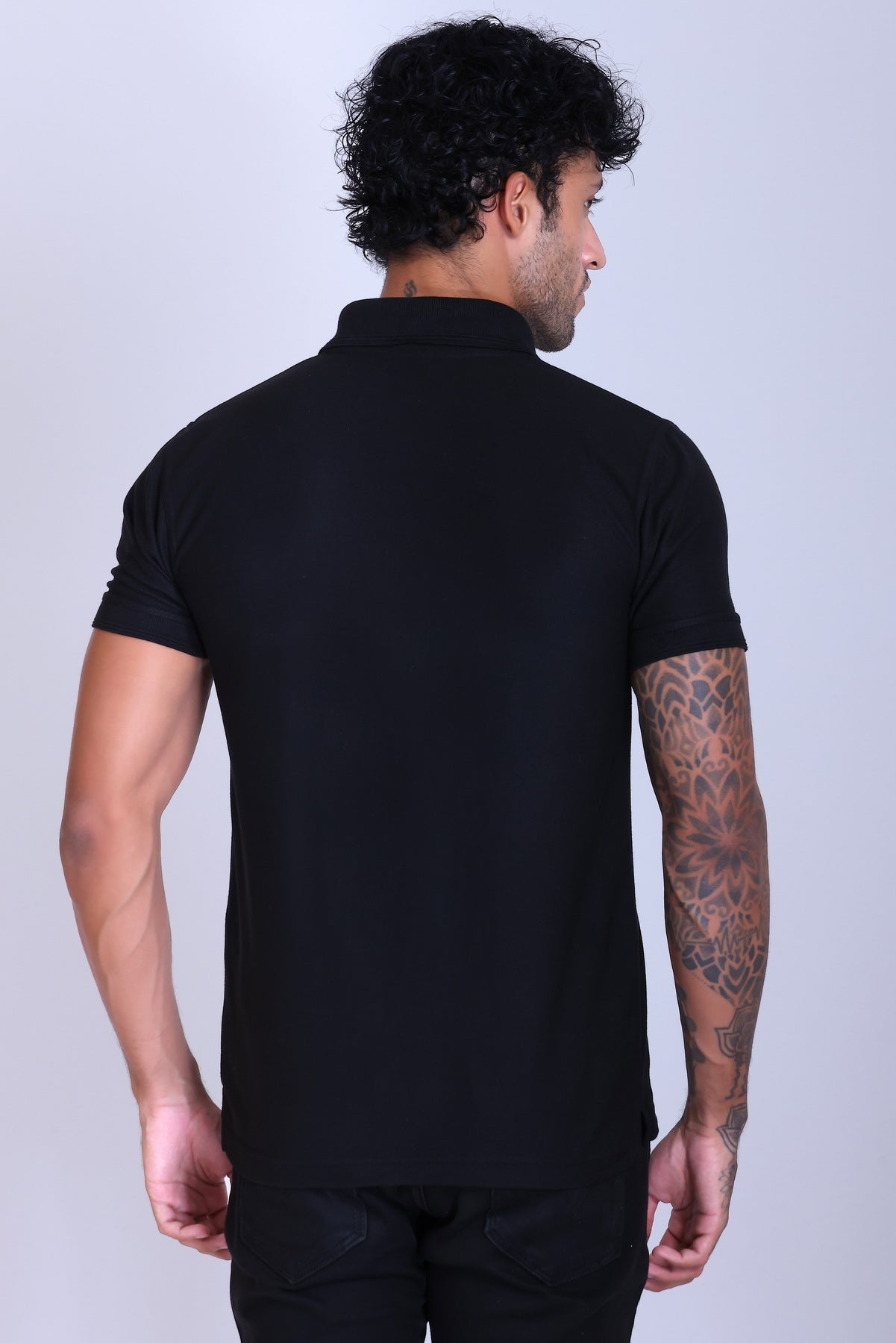 PIKMEE Promo-Tees Polo T-Shirt in Black - image 5