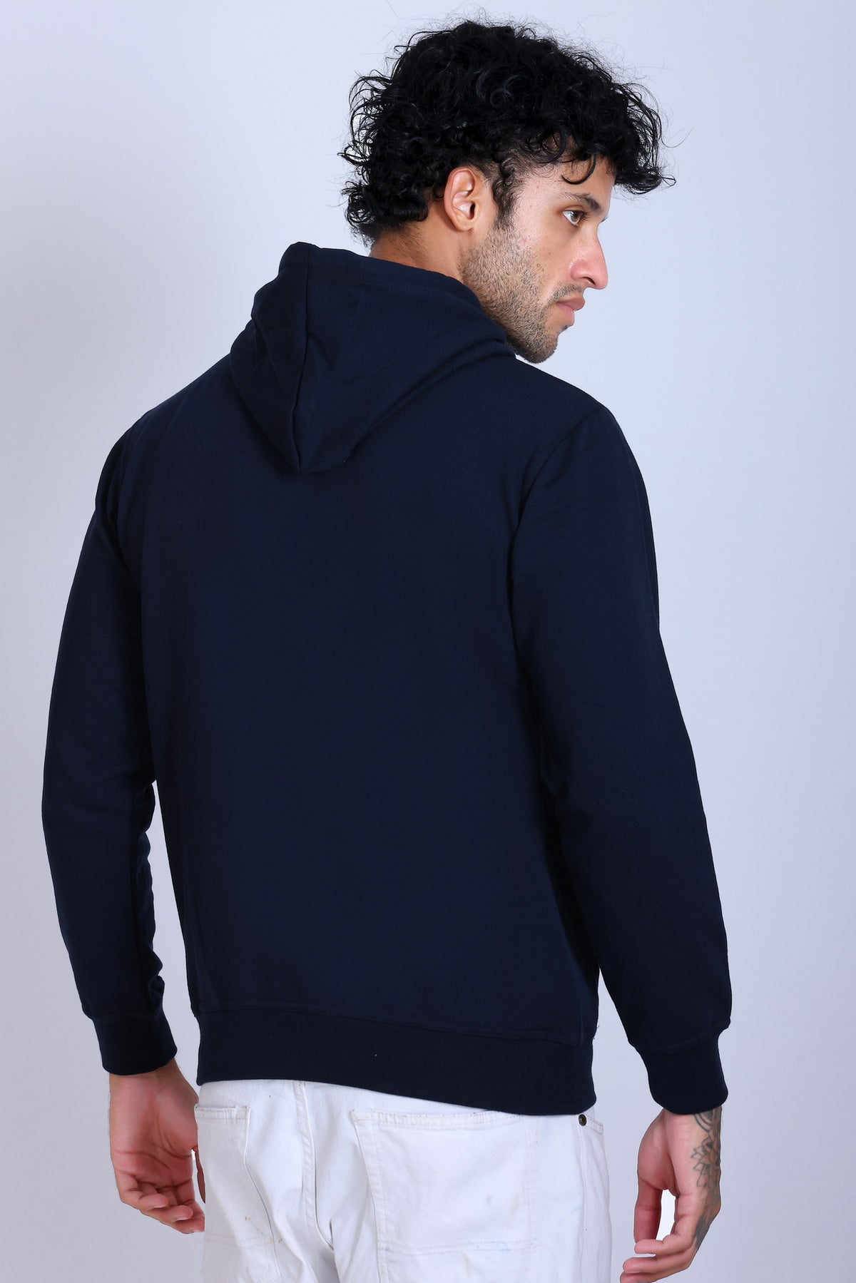 Pikmee Zero Degree Men's Pullover Hooded Sweatshirt - Navy