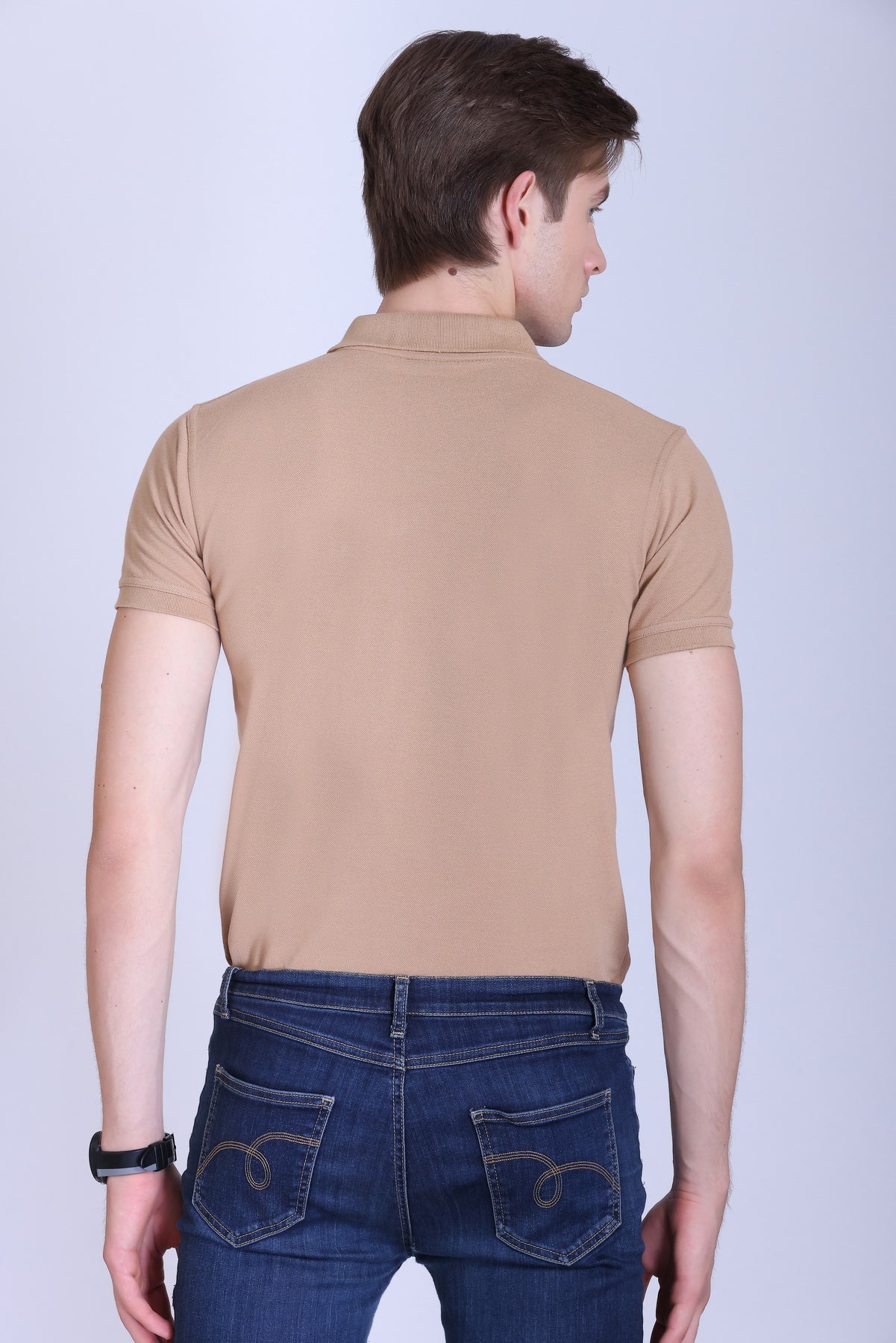 PIKMEE Fastees Polo T-Shirt in Light Beige - image 5