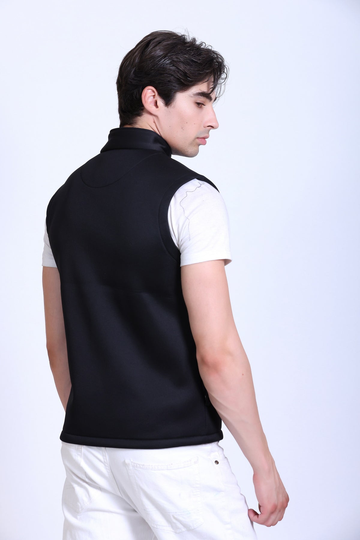 Winbarg Sleeveless Bonded Fleece Men's Jacket - Black