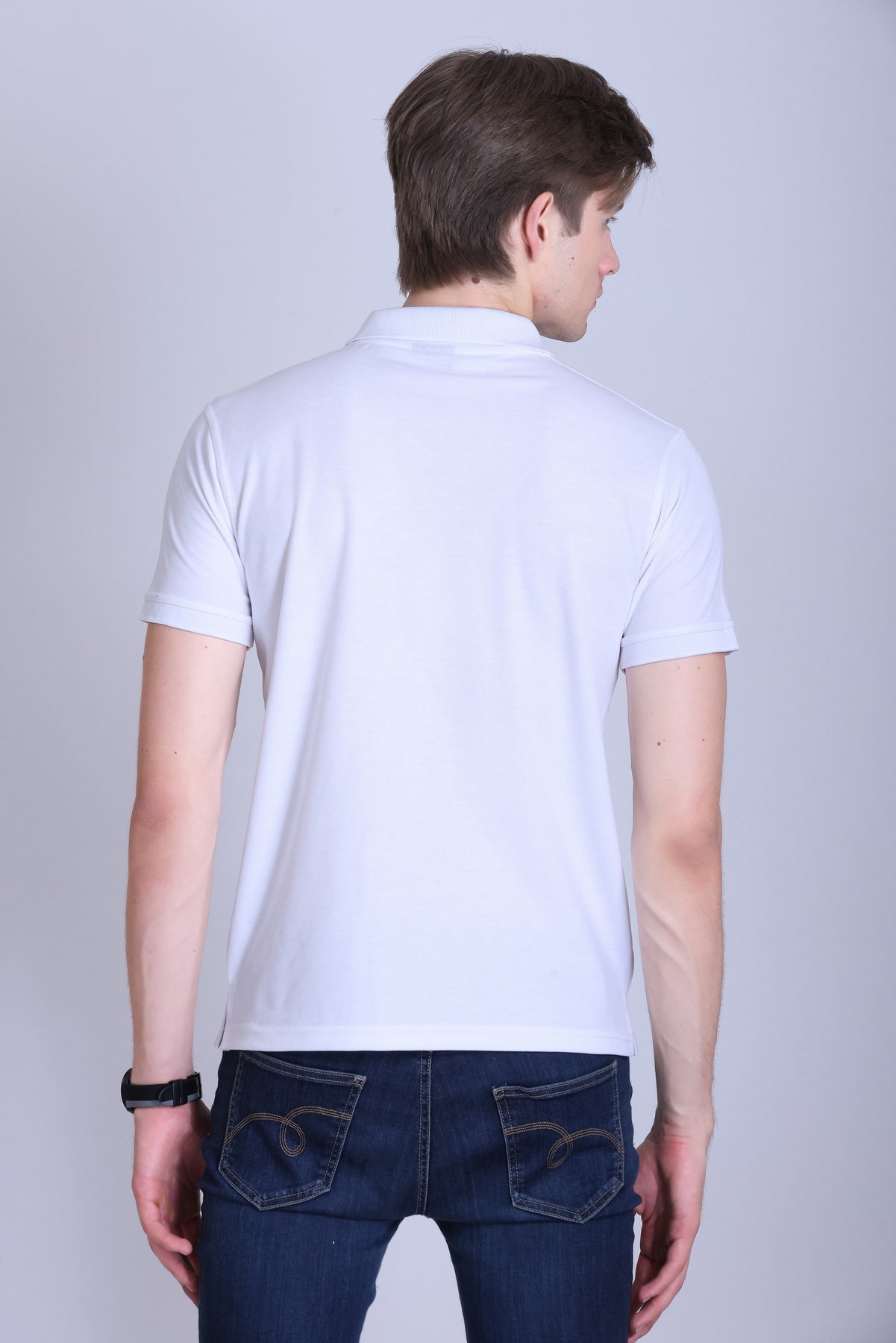 PIKMEE Titlis Polo T-Shirt in White - image 5