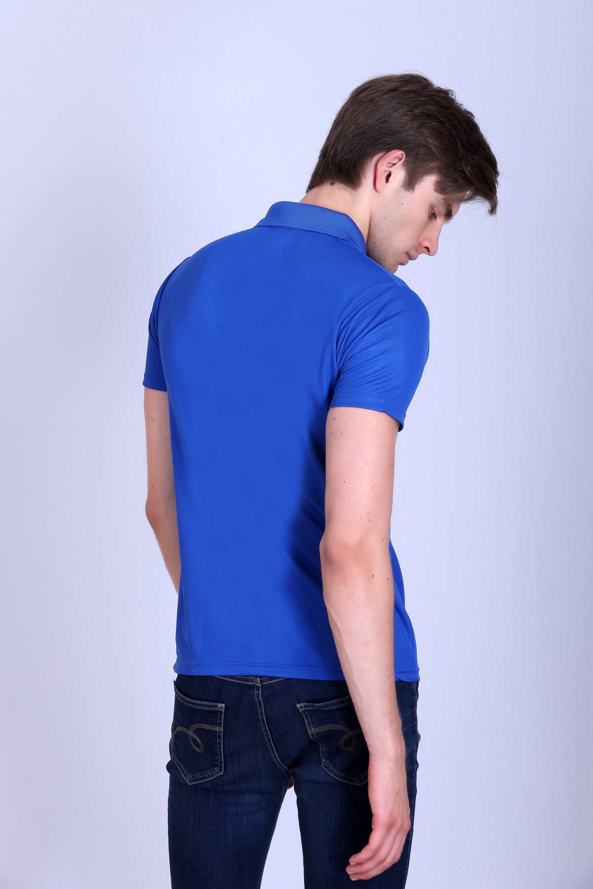 Sports Republic Acti-Play Dryfit Polo T-Shirt in Royal Blue - 4