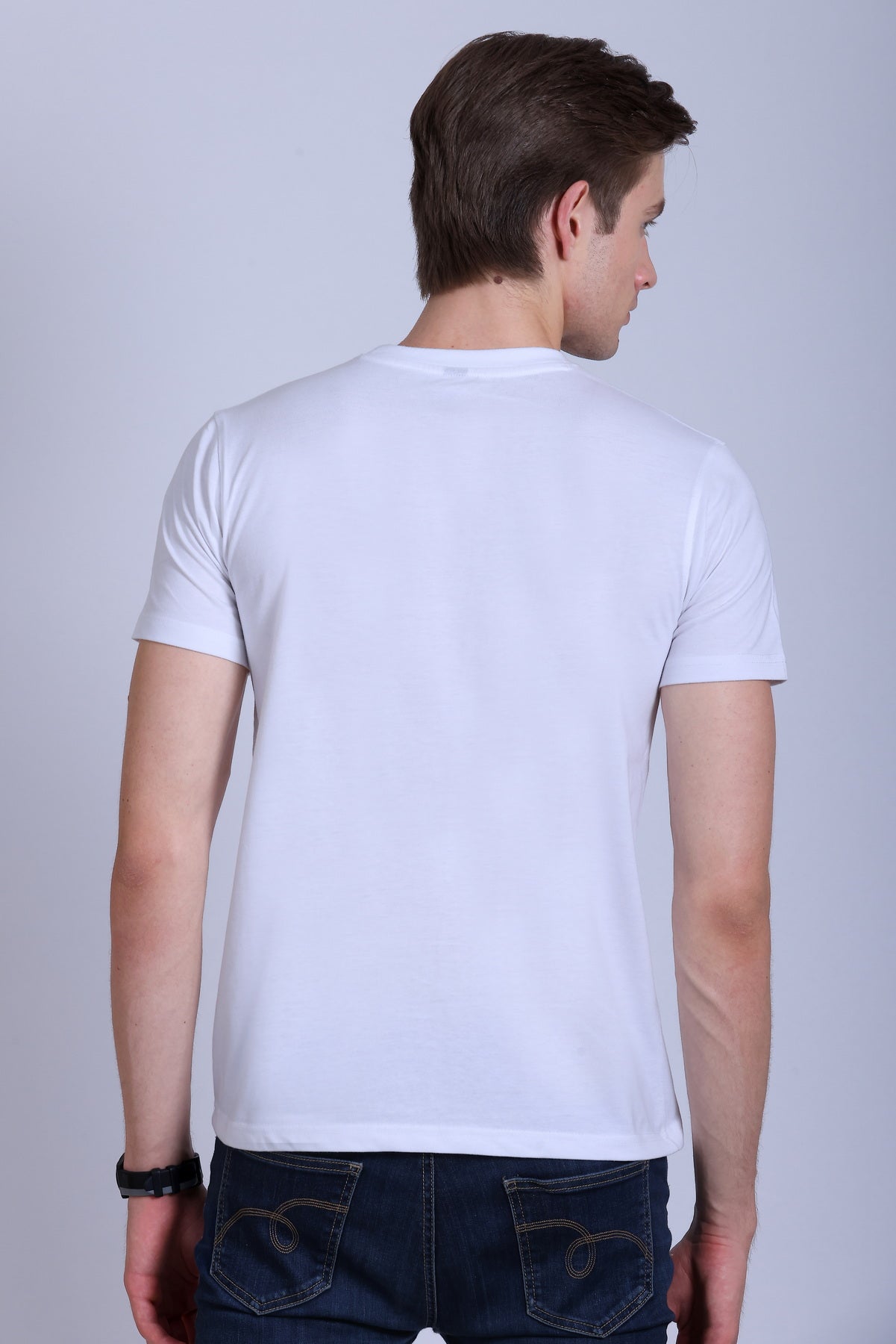 PIKMEE Skinta Bio Wash Crew Neck T-Shirt in White - image 5