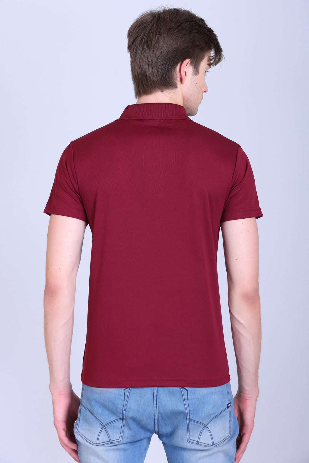 Sports Republic Acti-Play Dryfit Polo T-Shirt in Maroon - 4