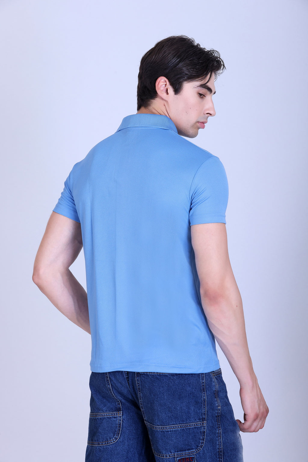 Sports Republic Acti-Play Dryfit Polo T-Shirt in Sky Blue - 4