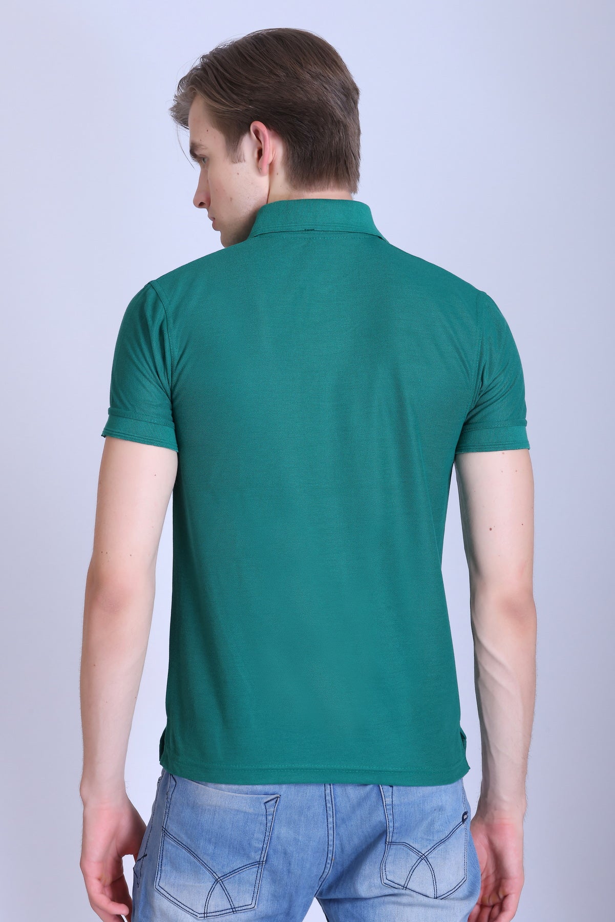 PIKMEE Promo-Tees Polo T-Shirt in Arab Green - image 5
