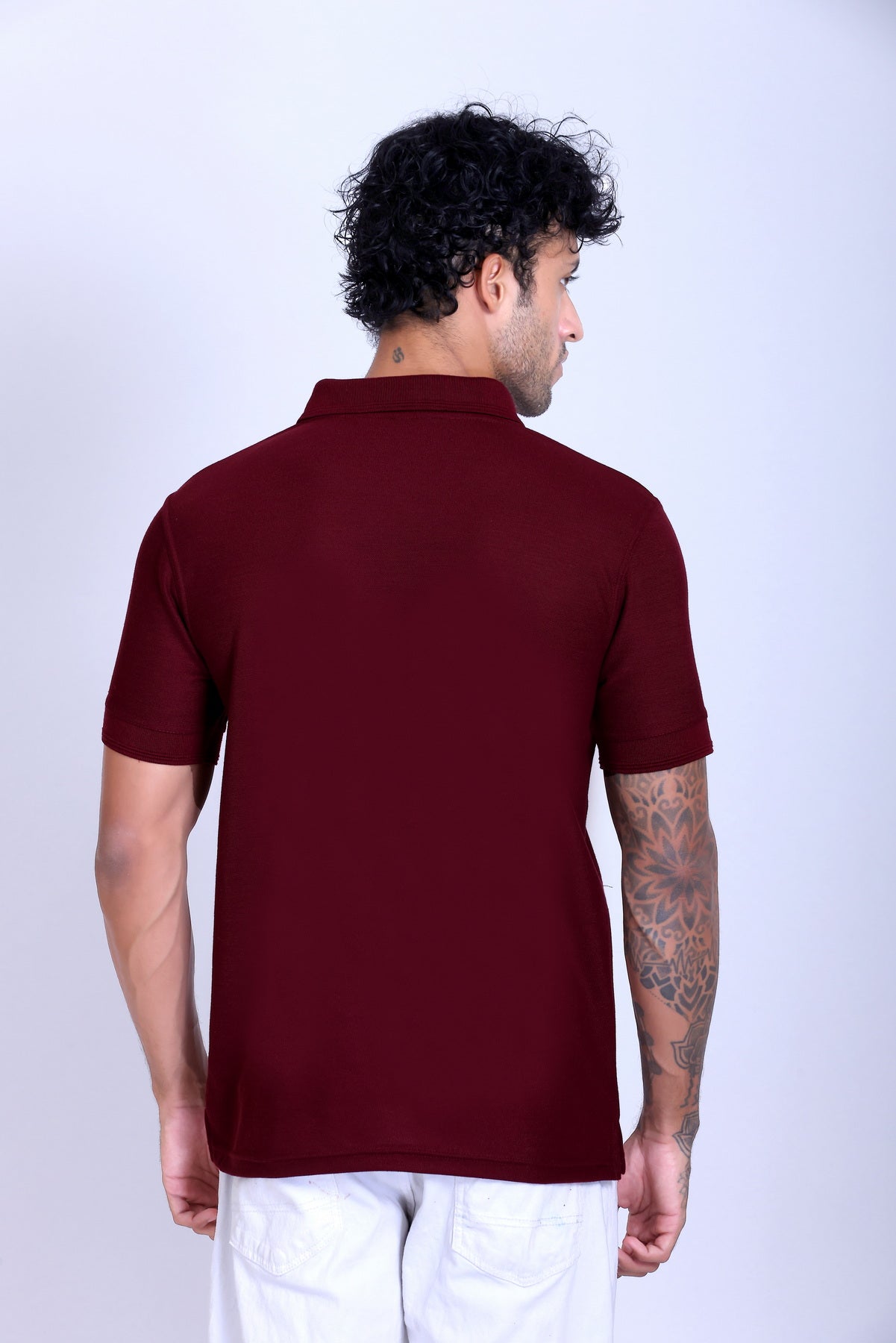 PIKMEE Promo-Tees Polo T-Shirt in Maroon - image 5