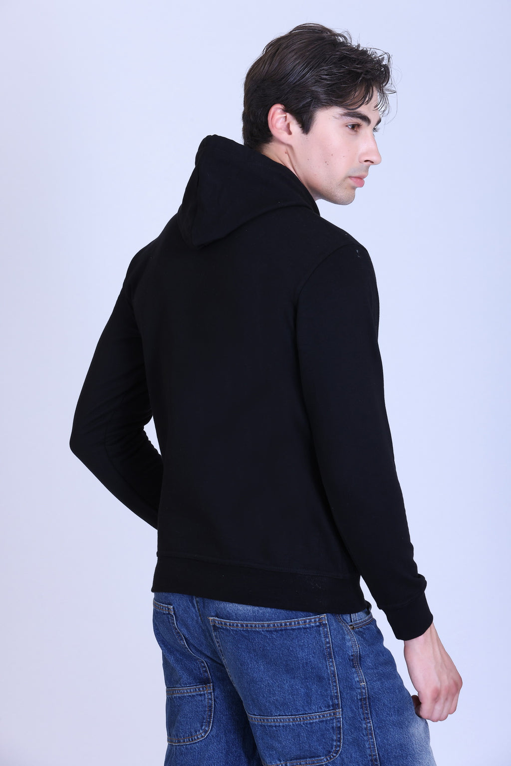 Pikmee Zero Degree Men's Pullover Hooded Sweatshirt - Black