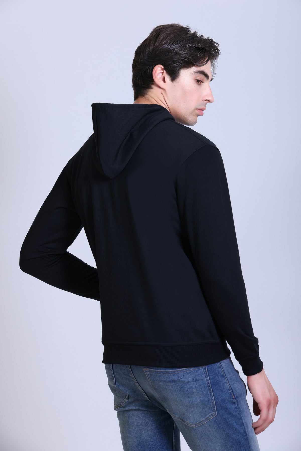 Pikmee Polaris Men's Zipper Hoodie Sweatshirt - Navy Blue